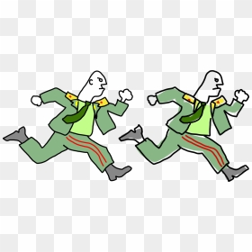 Cartoon Running People - Clip Art, HD Png Download - people running png