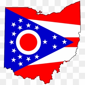 Ohio State Clip Art - Ohio State Flag Map, HD Png Download - ohio state logo png