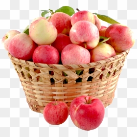 Basket Of Apples Transparent Background, HD Png Download - basket png