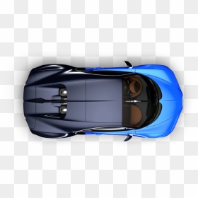 Bugatti Chiron Top View, HD Png Download - car top view png