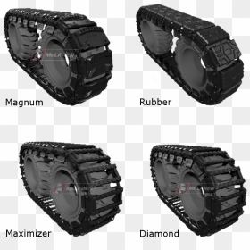 Over The Tire Tracks For Skid Steers - Tire Caterpillar, HD Png Download - tire tracks png