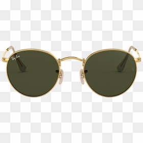Ray-ban Rb3447 Round Metal Sunglasses - Ray Ban Round Metal 47mm, HD Png Download - round glasses png