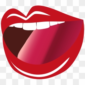 Open Mouth Png Clipart Image - Mouth Open Clipart, Transparent Png - red lips png