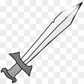 Tiny Sword Clipart Graphic Black And White Library - Sword Clipart Black And White, HD Png Download - crossed swords png
