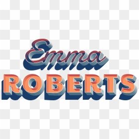 Emma Roberts 3d Letter Png Name - Graphic Design, Transparent Png - emma watson png