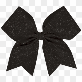 Sparkle Cheer Bow Clipart - Silhouette Cheer Bow Clip Art, HD Png Download - black bow png