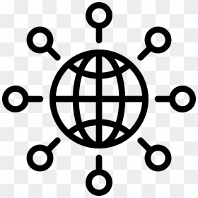 Web Icon Black And White, HD Png Download - internet icon png
