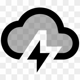 The Icon Is A Stylized Depiction Of A Storm Cloud, HD Png Download - storm cloud png