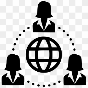 Team Web Women Group People Internet - Internet People Icon Png, Transparent Png - internet icon png
