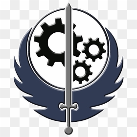 Brotherhood Of Steel Symbol Fallout Brotherhood Of - Brotherhood Of Steel Fallout 4 Logo, HD Png Download - fallout logo png