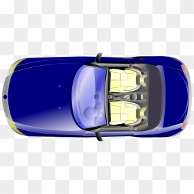 Blue,compact Car,car - Bmw Z4 Top View, HD Png Download - car top view png