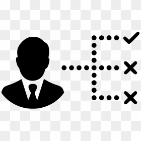 Man User Avatar Decision Strategy Manager Svg Png Icon - Decision Making Icon Transparent, Png Download - user png