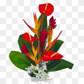 Transparent Png Exotic Flowers Arrangements Png, Png Download - tropical flowers png