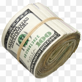 Roll Of $100 Bills Clipart , Png Download - Transparent Bank Roll Png, Png Download - 100 dollar bill png