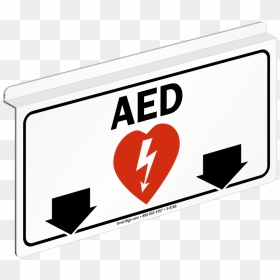 Z Sign For Ceiling - Automated External Defibrillator, HD Png Download - arrow clipart png