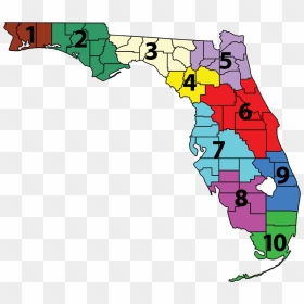 Florida Clipart , Png Download - Map, Transparent Png - florida map png