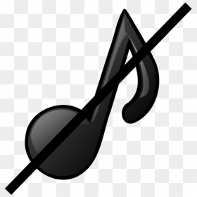 No Sound Clipart - Music Notes Clip Art, HD Png Download - sound png