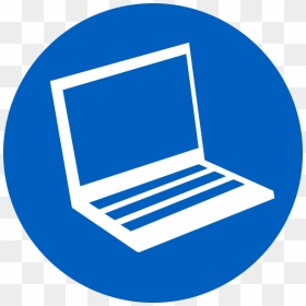 Blue Laptop Icon Clip Art At Clker - Icon Laptop Vector Png, Transparent Png - laptop icon png