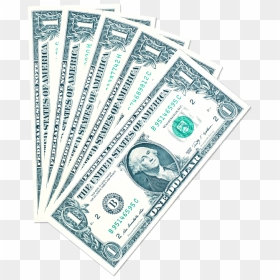 Transparent 100 Dollar Bills Clipart - Fan Of One Dollar Bills, HD Png Download - 100 dollar bill png