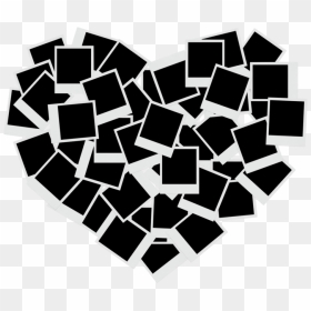 Heart Photo Collage Psd, HD Png Download - polaroid picture png