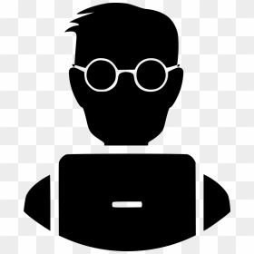 Student Nerd Laptop - Nerd Icon Png, Transparent Png - laptop icon png