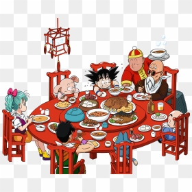 Dragon Ball Goku Feast, HD Png Download - dragon balls png