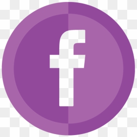 Fb Icon - Social Media Facebook Icon Purple, HD Png Download - fb icon png