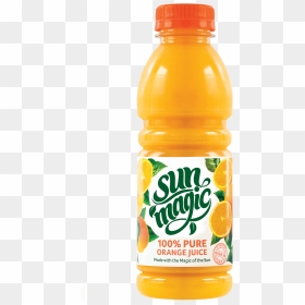 Sunmagic 500ml 100% Pure Orange Juice - Orange Juice Bottle Png, Transparent Png - juice png