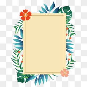 Picture Plant Romantic Summer Poster Frame Borders - Summer Border With Transparent Background, HD Png Download - photo frame borders png
