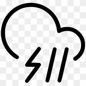 Rain Storm Cloud Lightning Rain - Cloud, HD Png Download - storm cloud png