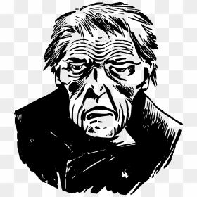 Sad Old Man Clip Arts - Sad Old Man Illustration, HD Png Download - old man png