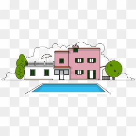 Holiday House Clipart, HD Png Download - house clipart png