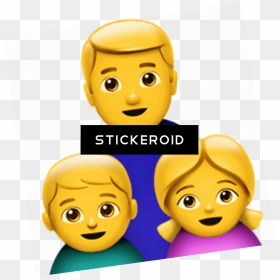 Single Parent Family Emoji, HD Png Download - whatsapp single emoji png