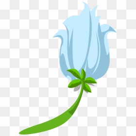 Transparent Tropical Flowers Clipart - Blue Exotic Flower Transparent, HD Png Download - tropical flowers png