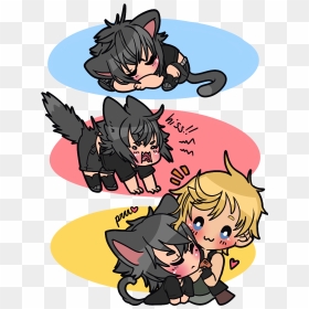 Noctis Lucis Caelum Black Kitty Cat Unlucky Kitten - Noctis Lucis Caelum Evil, HD Png Download - noctis png