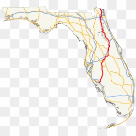 Us 92, HD Png Download - florida map png