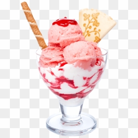 Strawberry Parfait Ice Cream - Ice Cream Dessert Png, Transparent Png - ice creams png