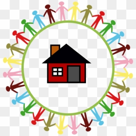Transparent Children Holding Hands Png - House Clip Art, Png Download - house clipart png