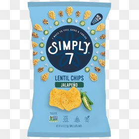 Jalapeno Lentil Chips - Simply 7 Quinoa Chips, HD Png Download - jalapeno png