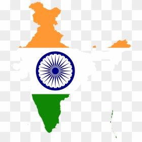 Clipart Maps Of India 20 Free Cliparts - India Map Flag Png, Transparent Png - wedding color clipart indian png
