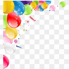 Candle Parties And Workshops - Balloons And Confetti Png, Transparent Png - birthday collage frame png