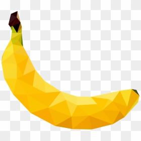 Mango Clipart Banana - Low Poly Art Banana, HD Png Download - mango vector png