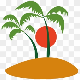 Free Sun Palm Clipart Picture Ilha Do Coqueiro Coconut - Icon Ilha Png, Transparent Png - coconut trees png