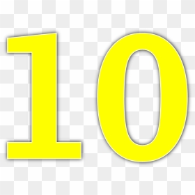 10 Number Png File Download Free - Yellow Number 10 Png, Transparent Png - number png