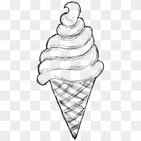 Ice Cream Drawing 2 - Ice Cream Drawing Png, Transparent Png - ice creams png