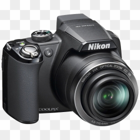 Digital Photo Camera - Nikon P90, HD Png Download - picsart lens png