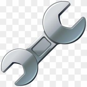 Cartoon Grey Spanner Png Download - Cartoon Wrench Png, Transparent Png - spanner png
