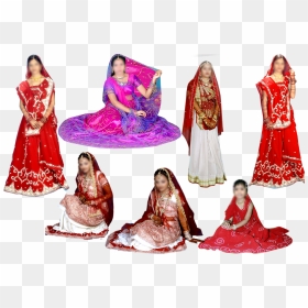 Transparent Sarees Png Images - Saree Png For Photoshop, Png Download - indian bride png