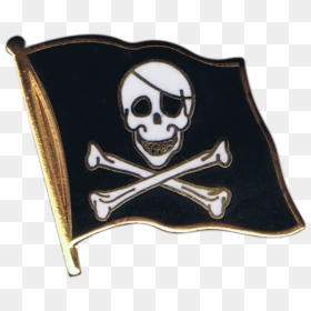 Pirate Flag Pin, Badge - Mexican Flag Drawing Easy, HD Png Download - pirate flag png