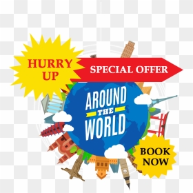 Around The World Cartoon, HD Png Download - special offer png icon